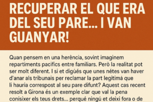 “Així van lluitar tres germanes per recuperar el que era del seu pare… i van guanyar!”