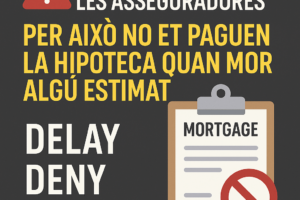El gran engany de les asseguradores: per això no et paguen la hipoteca quan mor algú estimat. VIDEO INSIDE!